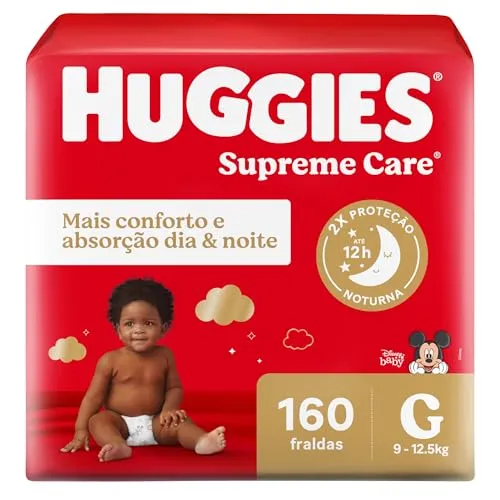 Huggies, Fralda Supreme Care, G, 160 Fraldas